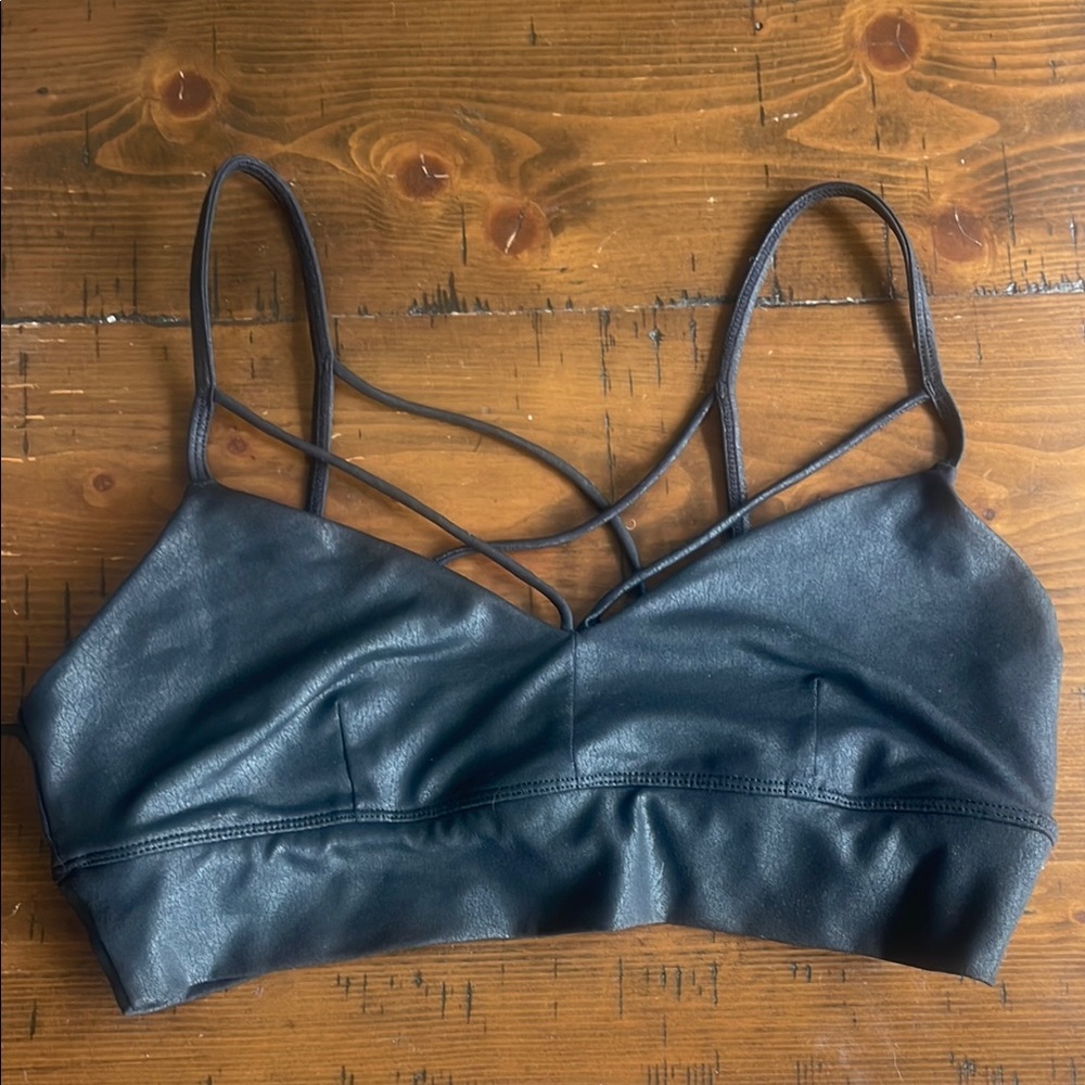 Ali Black Strappy Bralette